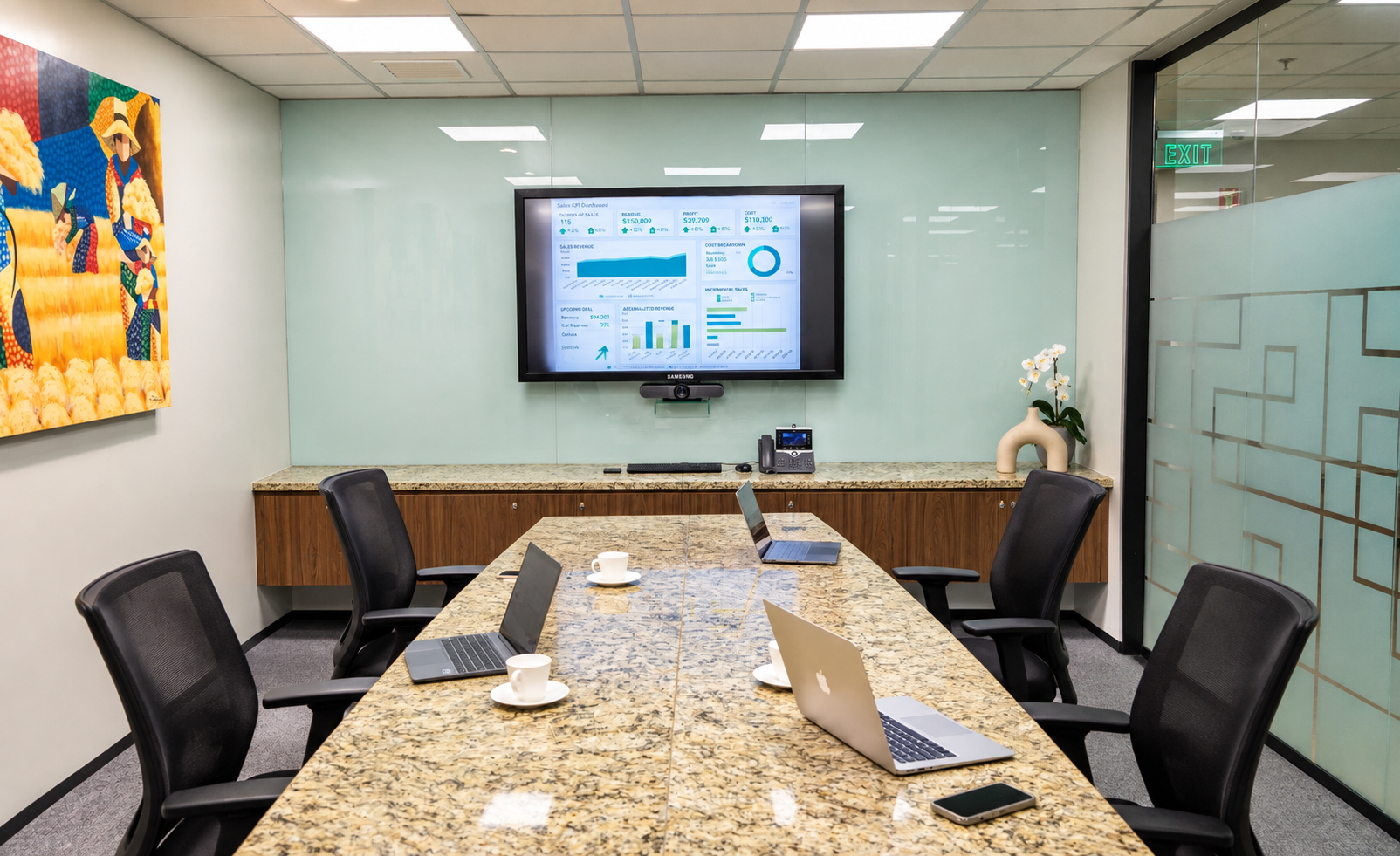 Servcorp — Philippine Stock Exchange Tower workspace view 3